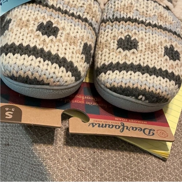 Dearfoams clog style indoor outdoor slip on slippers Woman’s S 5/6 - Picture 2 of 11
